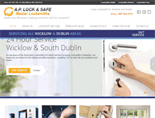 Tablet Screenshot of aplockandsafe.ie